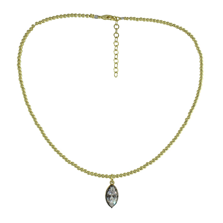 SOLITAIRE BALL CHAIN CHOKER