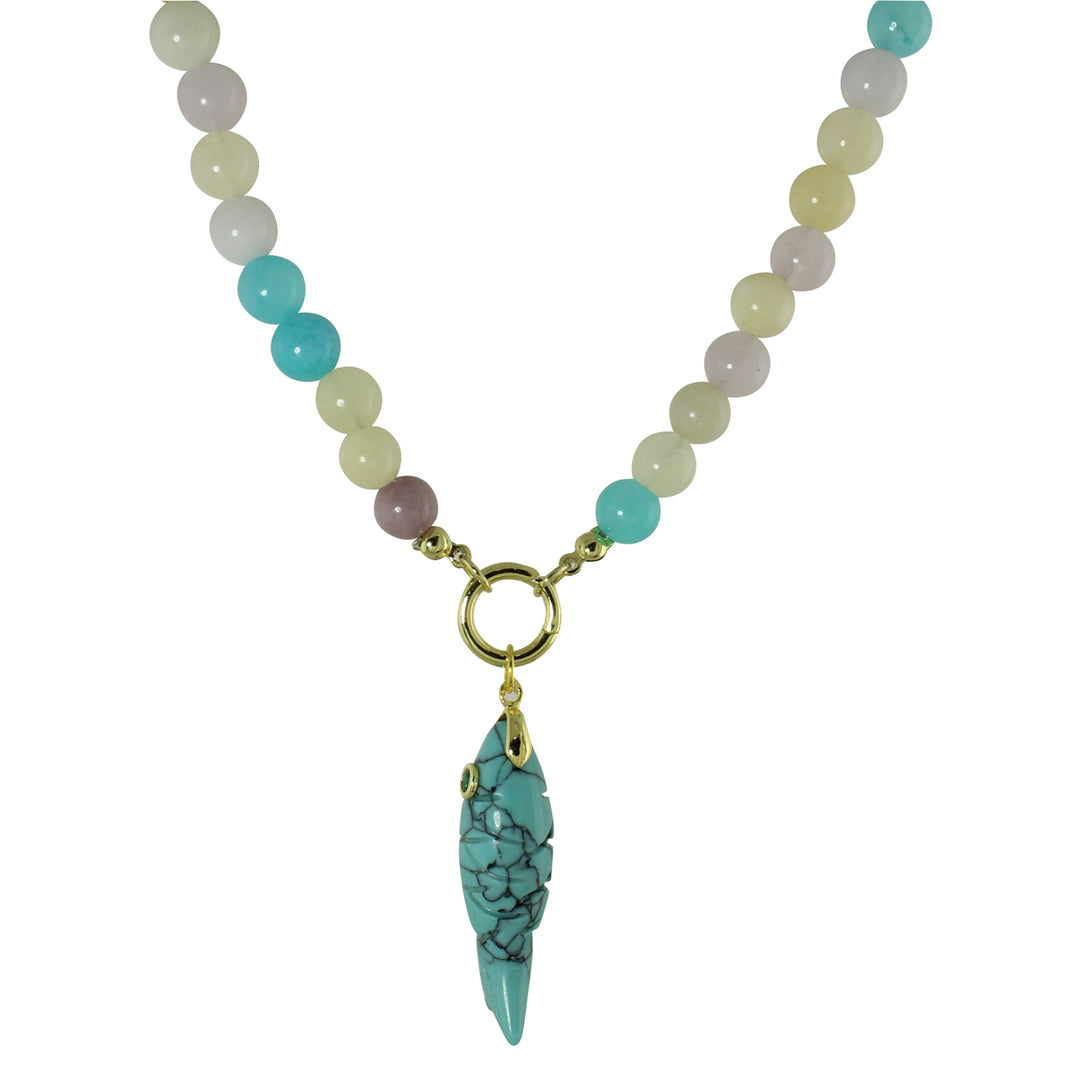 COLOR FISH BEAD NECKLACE