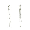 Silver long chain earrings 