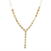 FLAT OVAL DISC Y NECKLACE