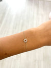 Diamond Star of David bracelet