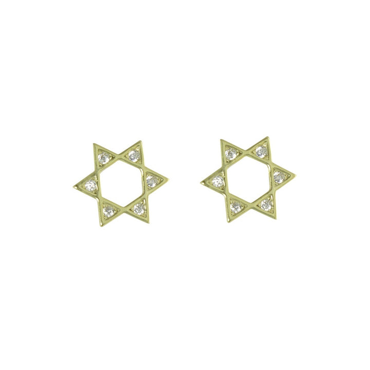 STAR OF DAVID STUD EARRINGS