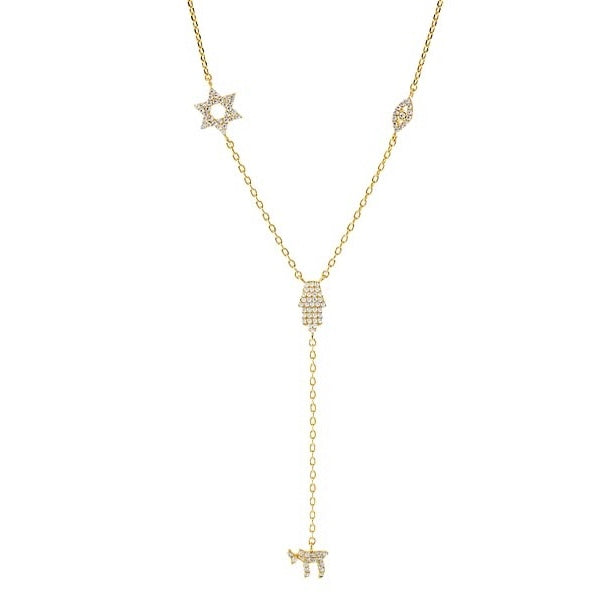 STAR EYE CHAI HAMSA LARIAT