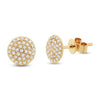 PAVÈ DISC STUD EARRINGS