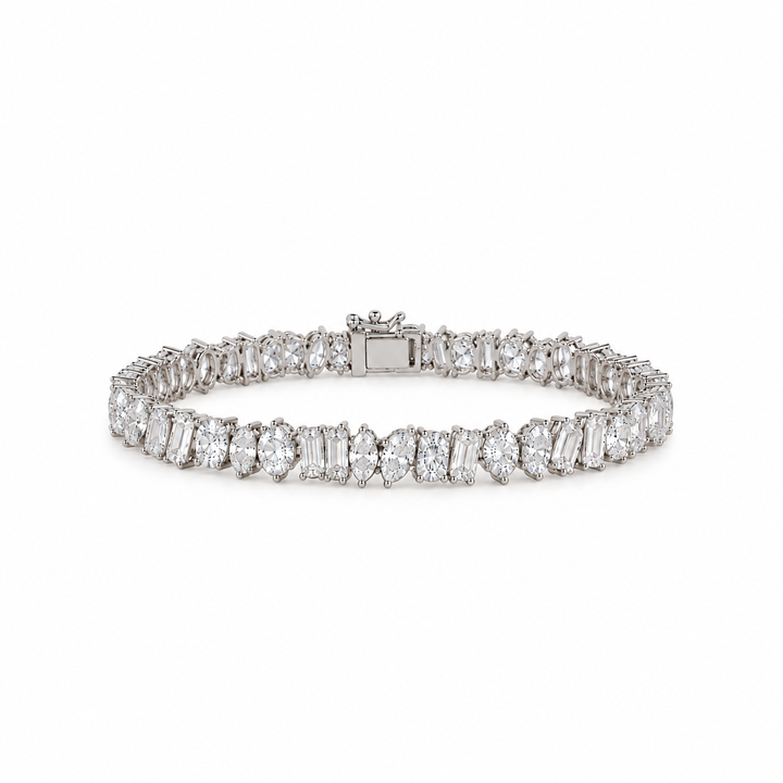 MULTI MIXED SHAPE TENNIS BRACELET