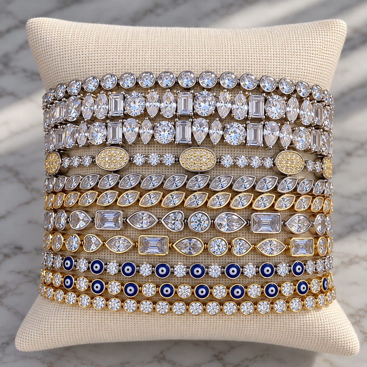 CANARY OVAL TENNIS BRACELET