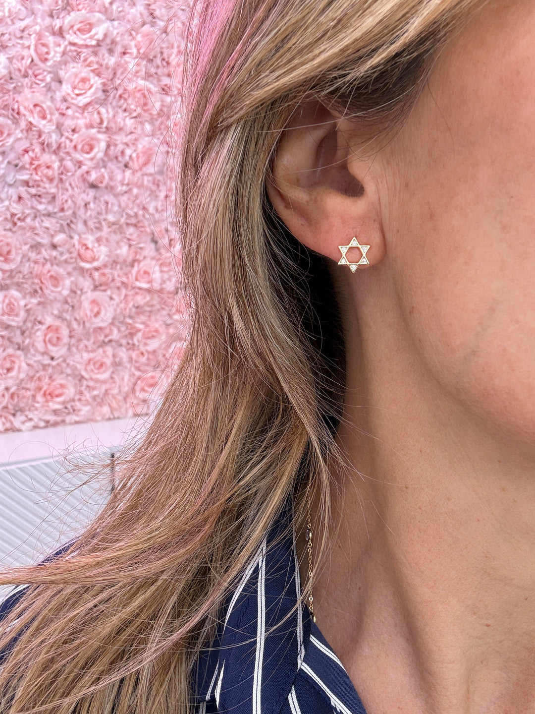 STAR OF DAVID STUD EARRINGS