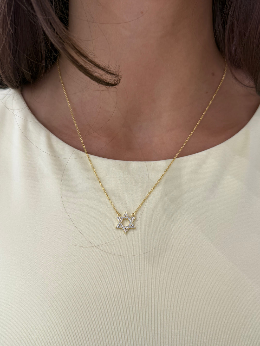 CZ STAR OF DAVID NECKLACE