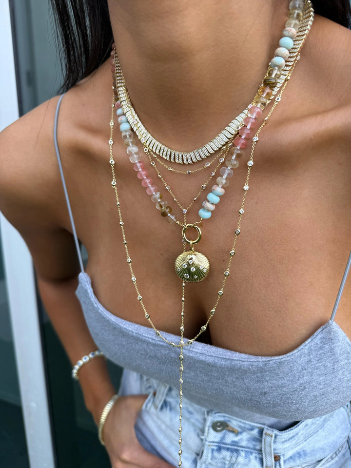 PAVÈ WAVE NECKLACE