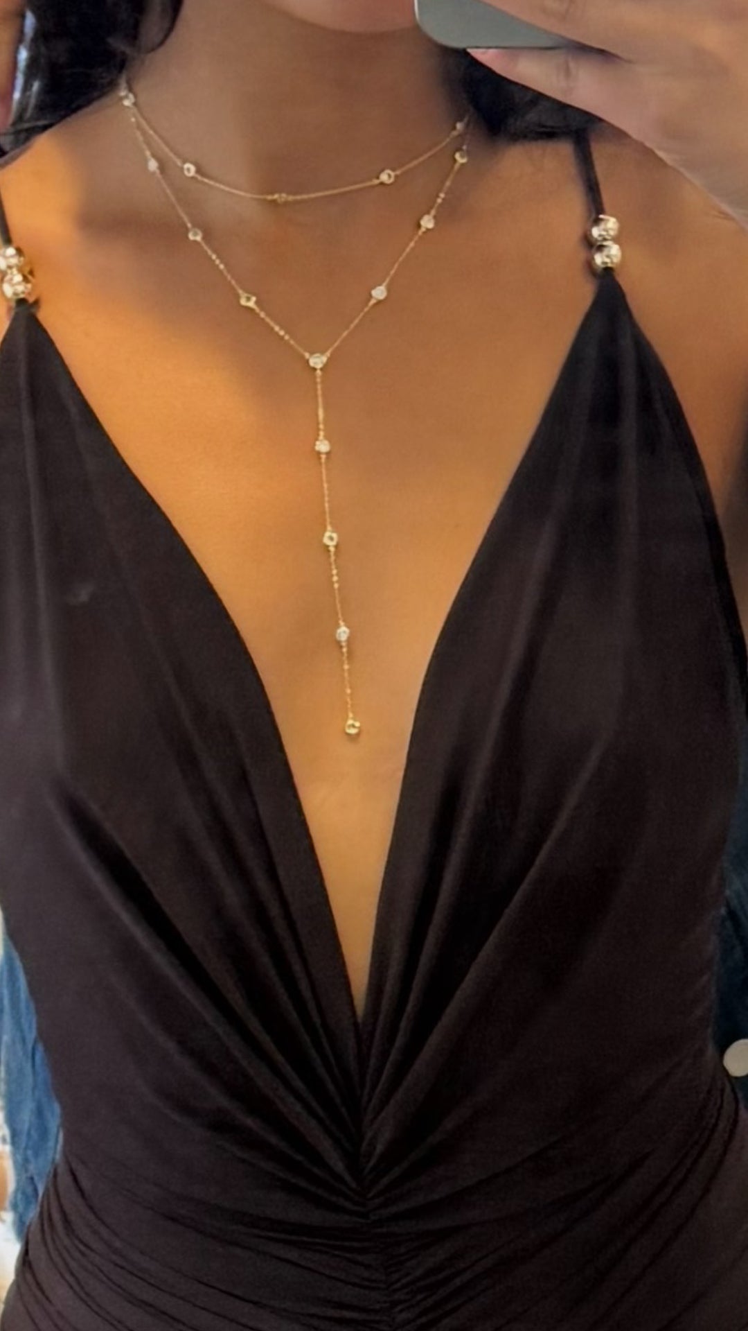 DIAMONDS BY THE YARD LARIAT CHOKER SET