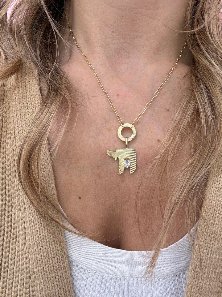 FLUTED CHAI NECKLACE