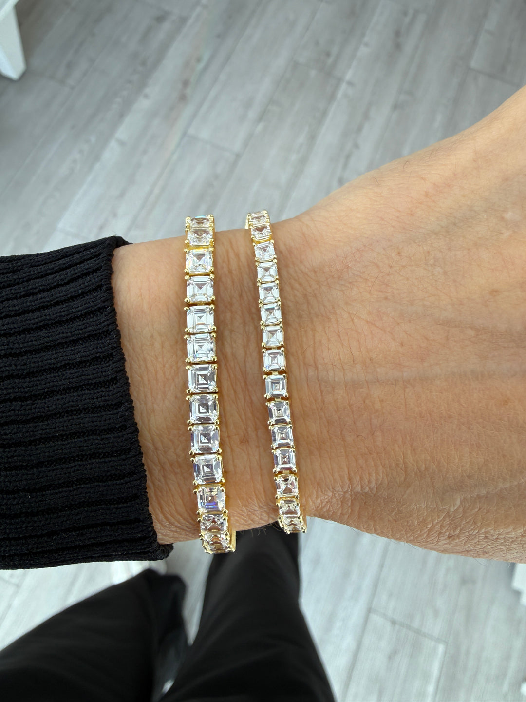 LARGE ASHER CUT TENNIS BRACELET