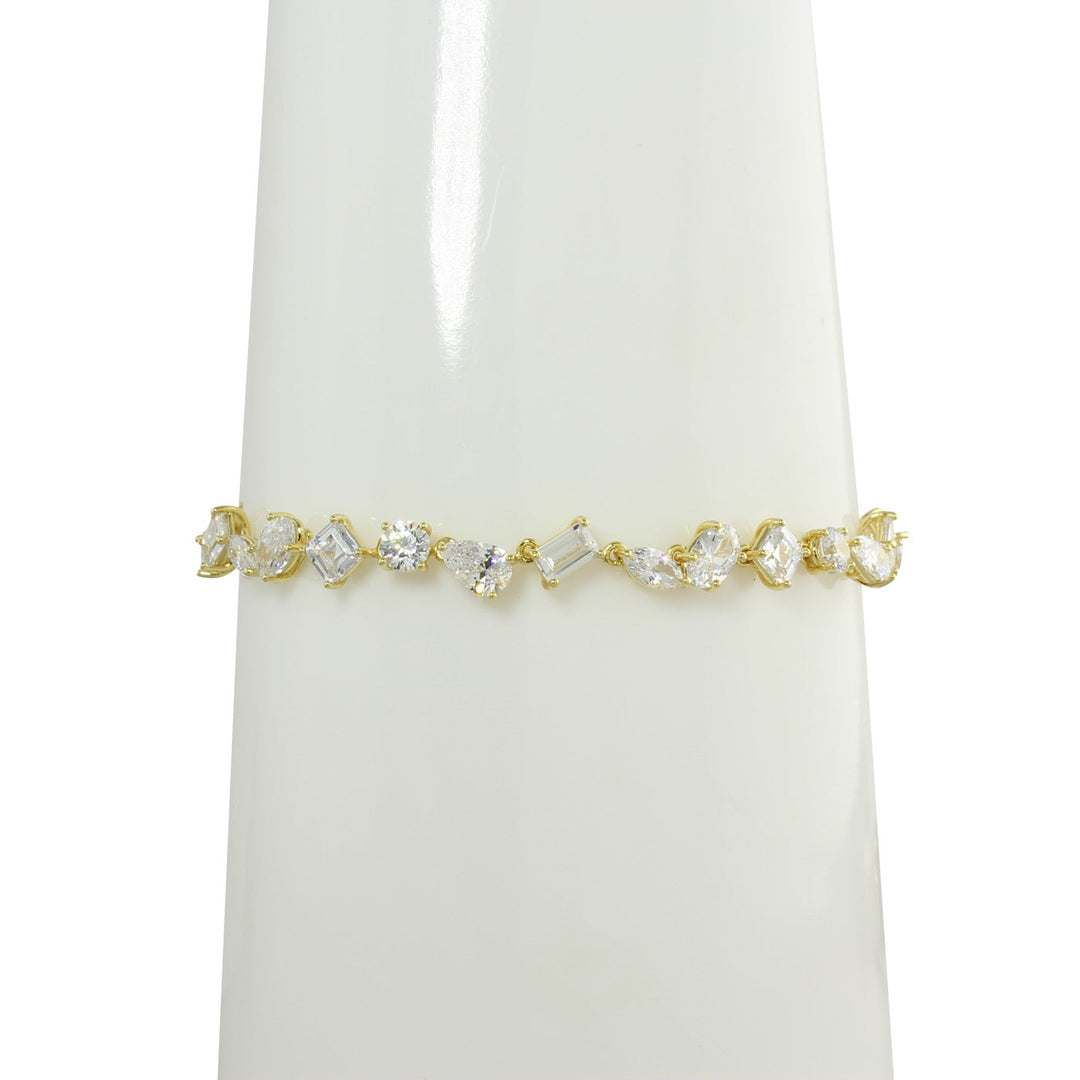 MIXED SHAPE TENNIS BRACELET