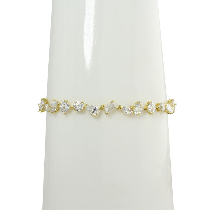 MIXED SHAPE TENNIS BRACELET