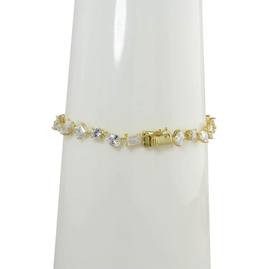 MIXED SHAPE TENNIS BRACELET