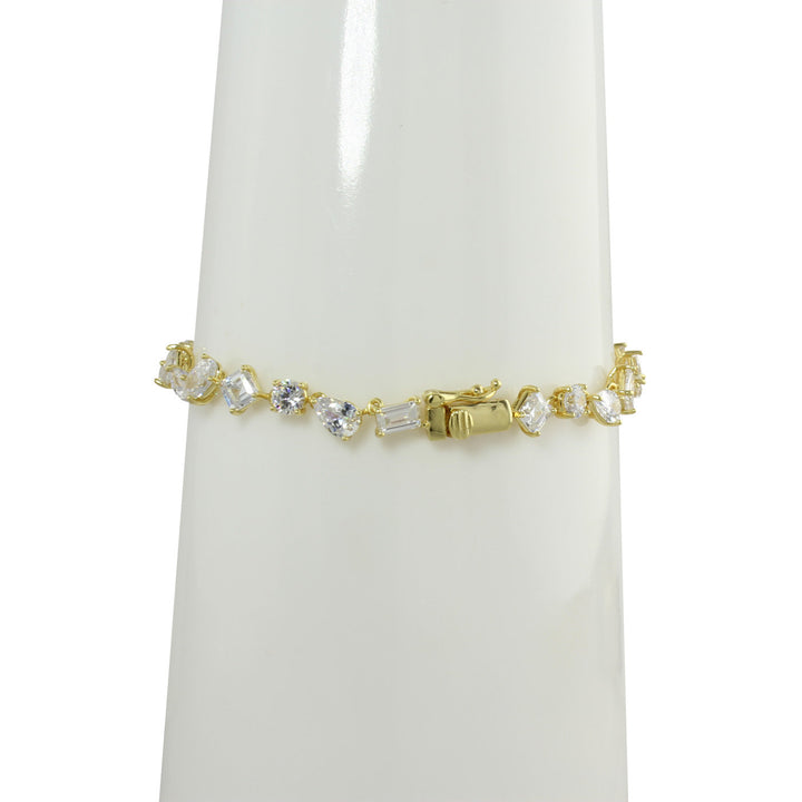 MIXED SHAPE TENNIS BRACELET