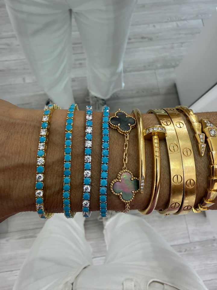 TURQUOISE TENNIS BRACELET