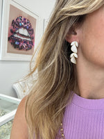 PAVÈ DROP LEAF EARRINGS