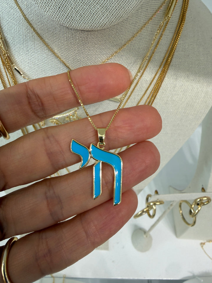 ENAMEL CHAI NECKLACE