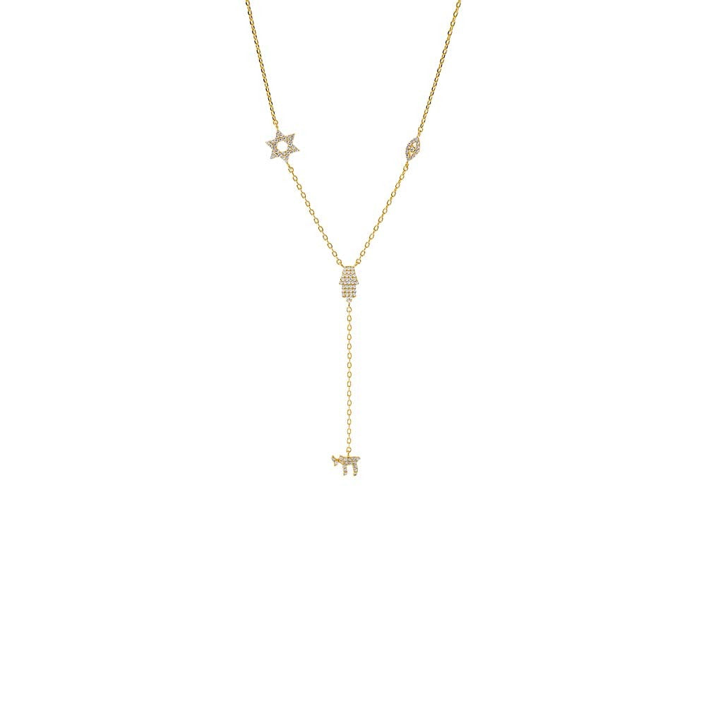 STAR EYE CHAI HAMSA LARIAT