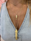 gold sardine necklace