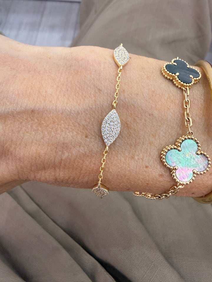 MULTI ALMOND SHAPE EYE BRACELET
