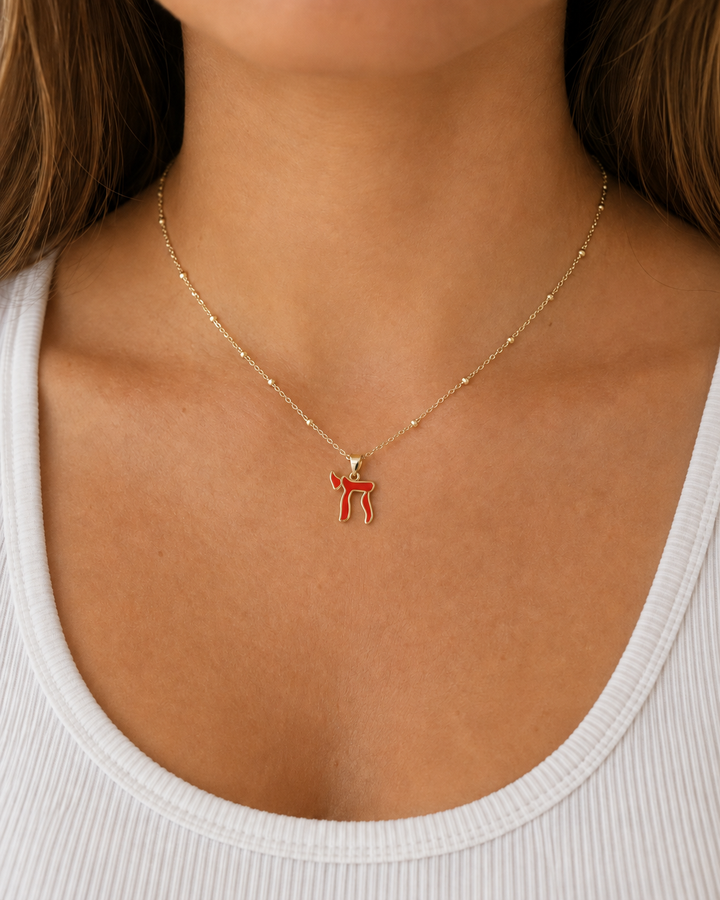 MINI ENAMEL CHAI NECKLACE