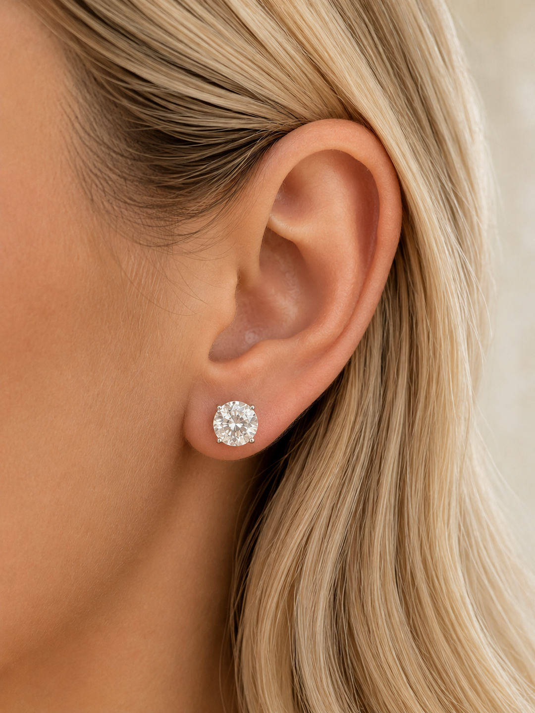 2 CARAT STUD EARRINGS