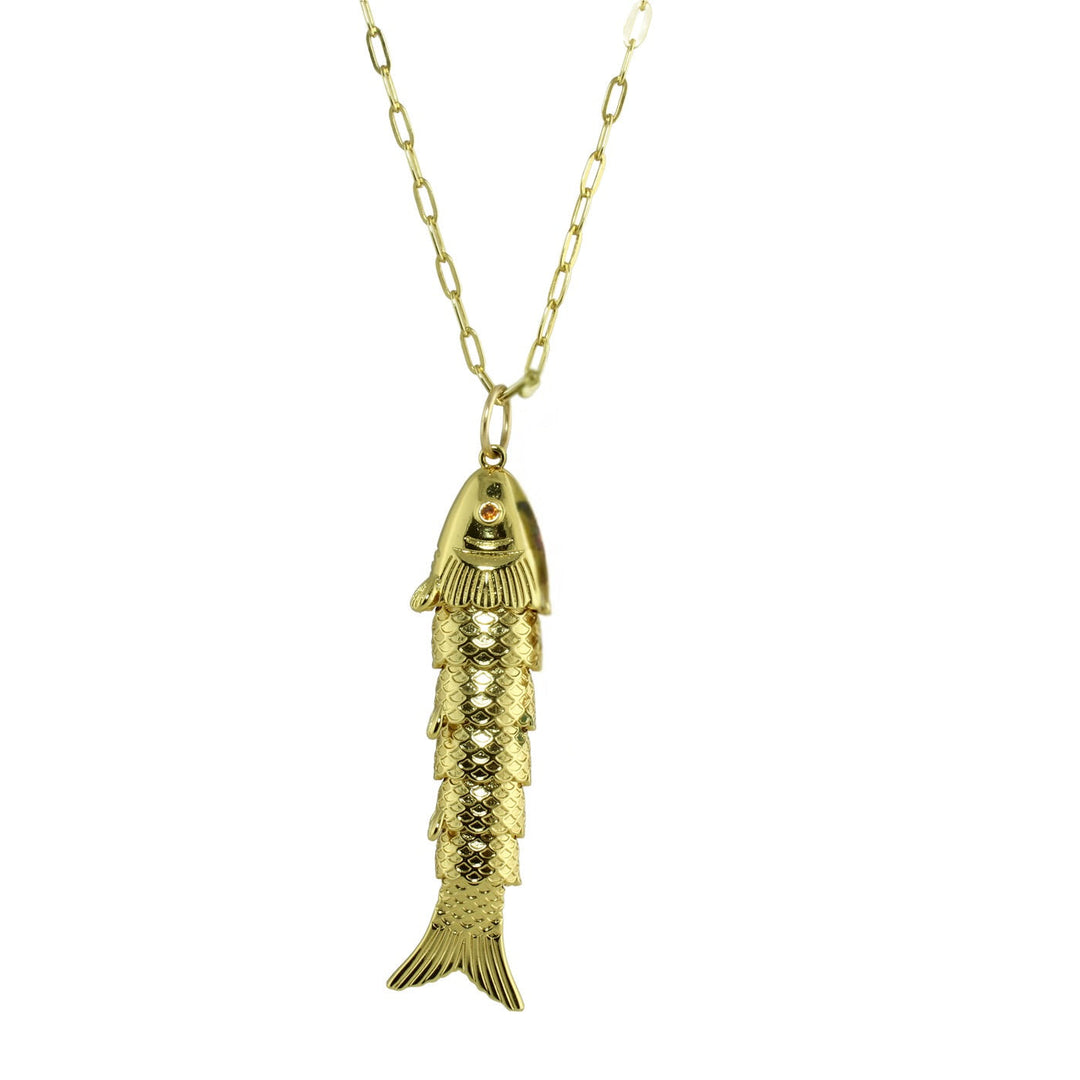 LONG LINK FISH NECKLACE