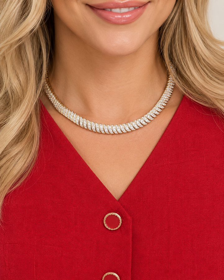PAVÈ S LINK STATEMENT NECKKACE