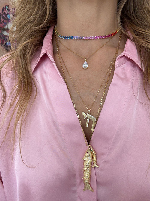 THICK RAINBOW CHOKER