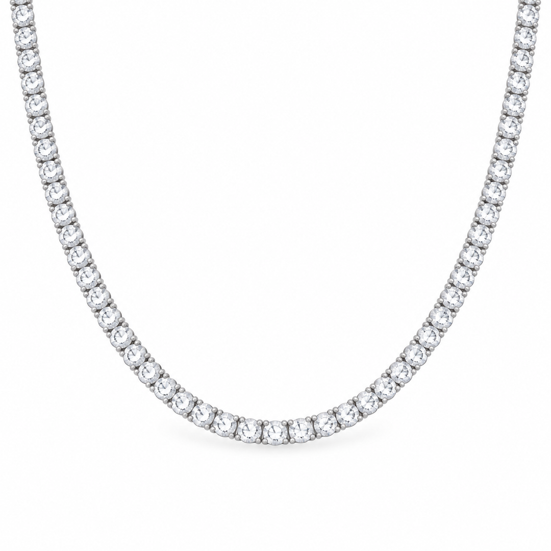 4 PRONG TENNIS NECKLACE