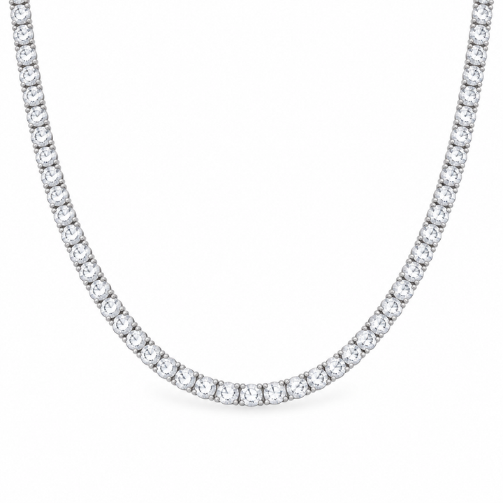 4 PRONG TENNIS NECKLACE