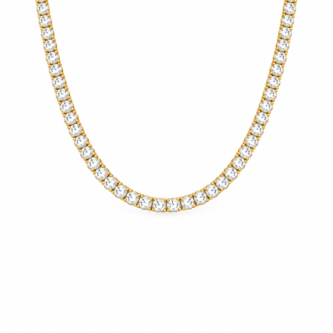 4 PRONG TENNIS NECKLACE