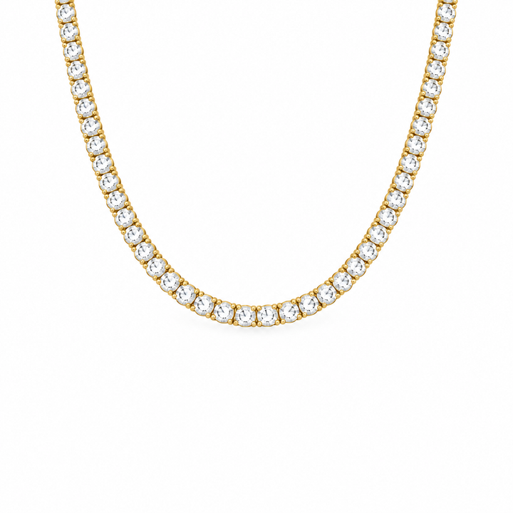 4 PRONG TENNIS NECKLACE