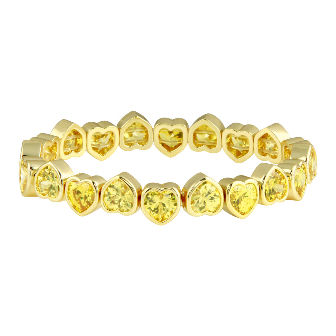 STRETCH CZ HEART BRACELETS
