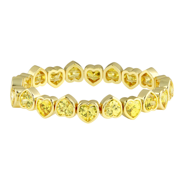 STRETCH CZ HEART BRACELETS
