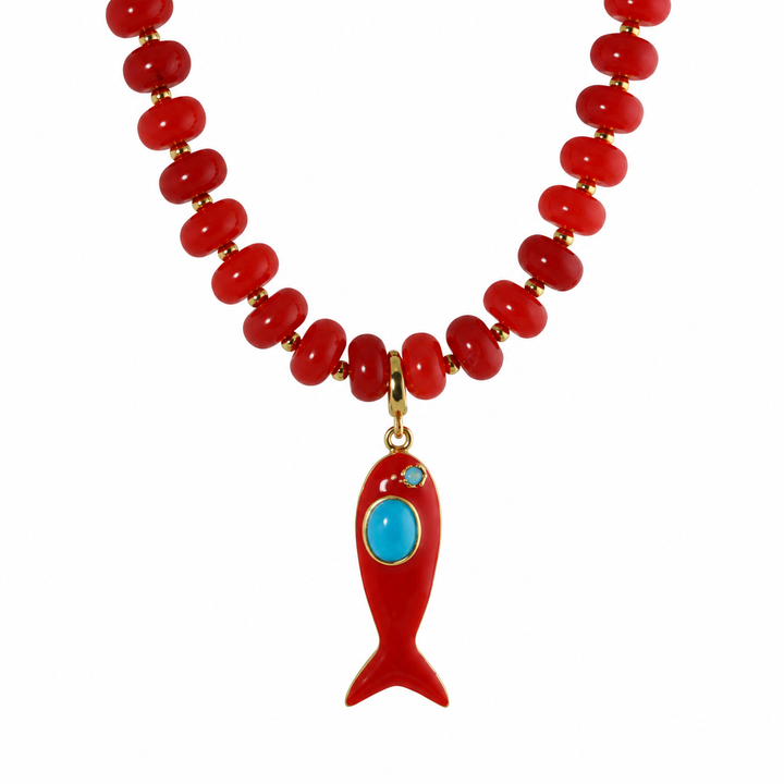COLOR FISH BEAD NECKLACE