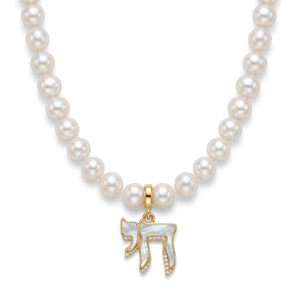 FRESH WATER PEARL CHAI NECKLACE