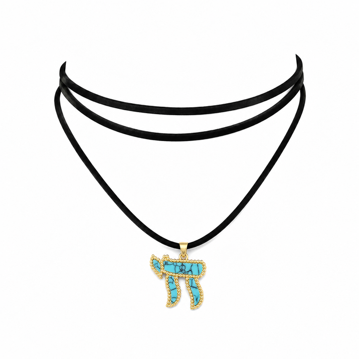 BEADED CHAI CORD CHOKER