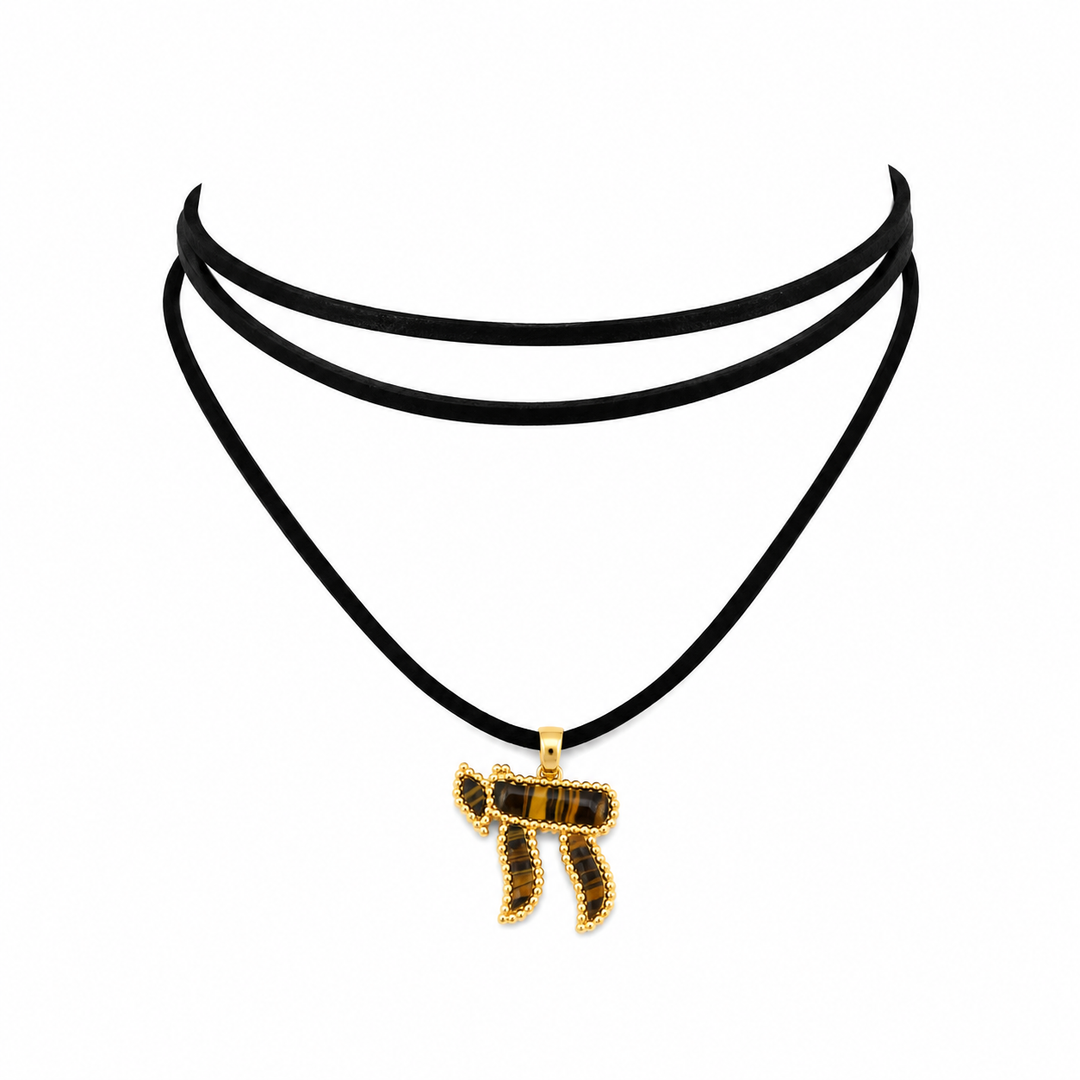 BEADED CHAI CORD CHOKER