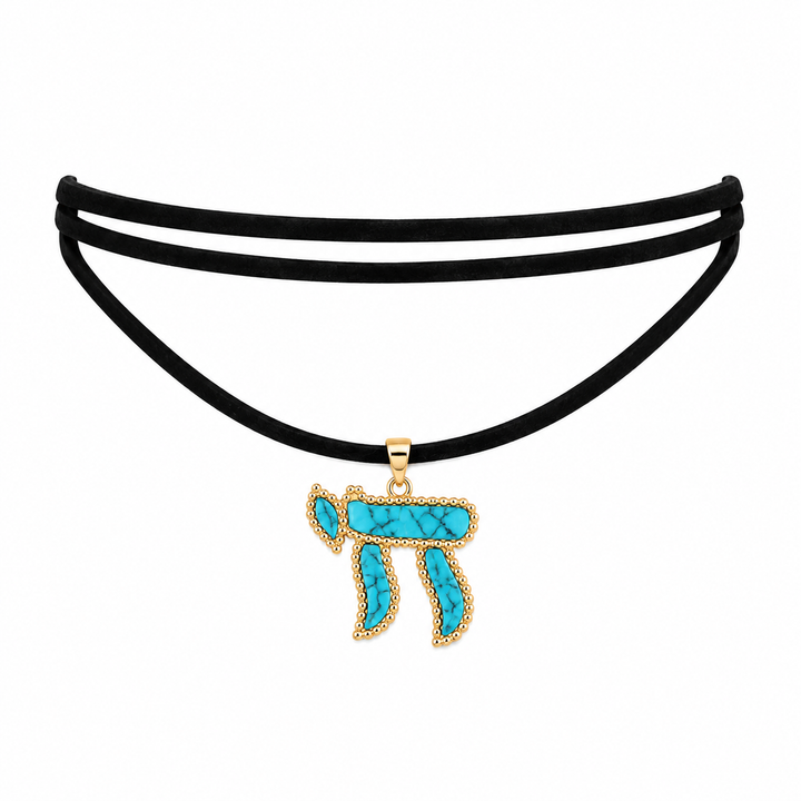 BEADED CHAI CORD CHOKER