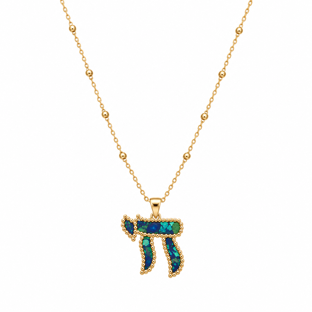 BEADED CHAI NECKLACE
