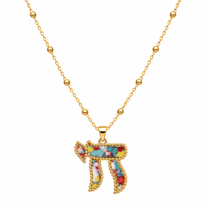 BEADED CHAI NECKLACE
