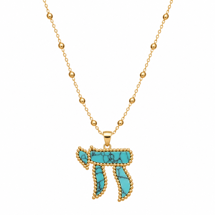 BEADED CHAI NECKLACE