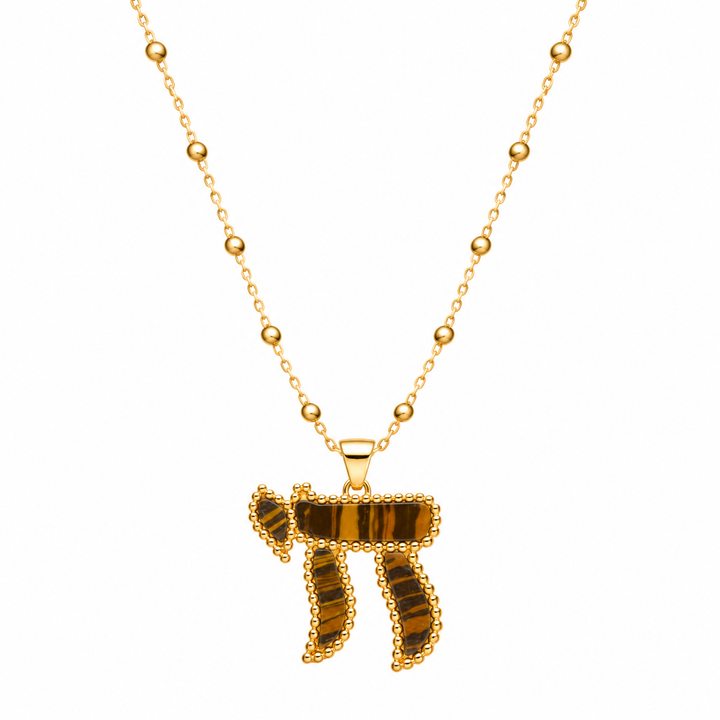 BEADED CHAI NECKLACE