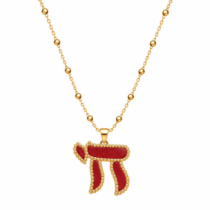 BEADED CHAI NECKLACE