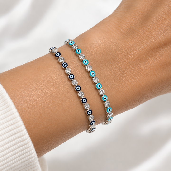 EVIL EYE TENNIS BRACELET