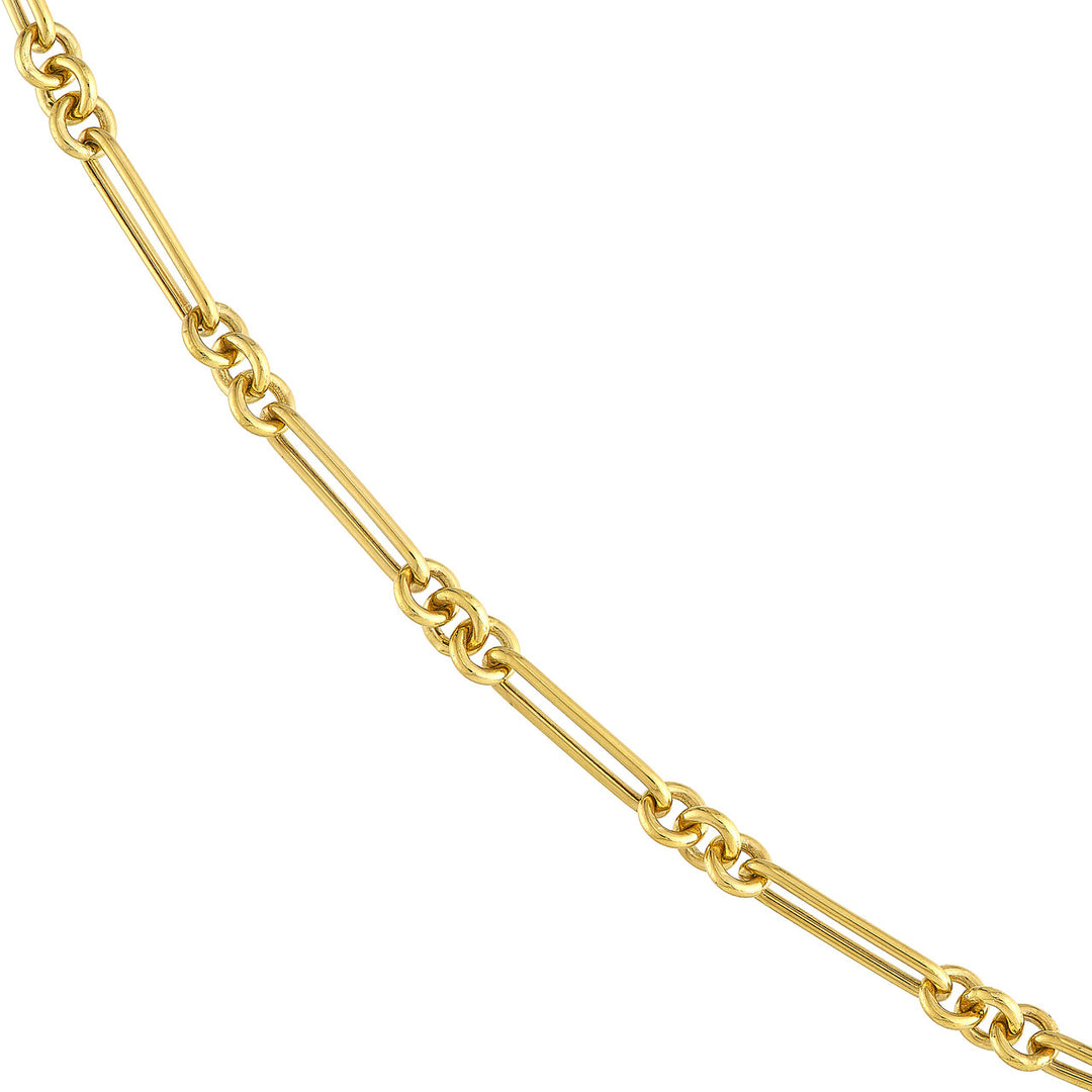 14K COMBO LINK NECKLACE 3+1