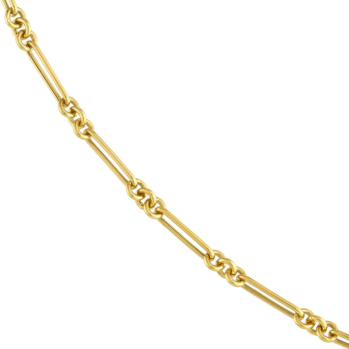 14K COMBO LINK NECKLACE 3+1